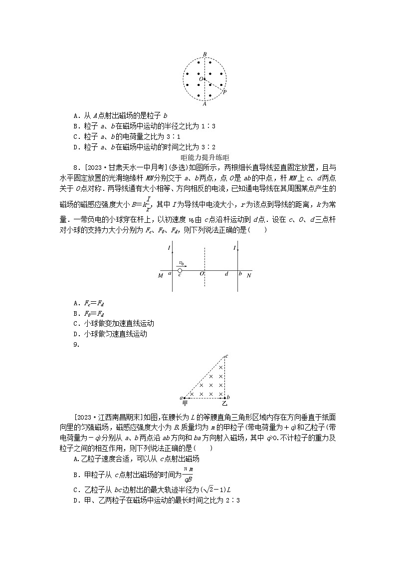 2024版新教材高考物理全程一轮总复习课时分层作业41磁吃运动电荷的作用03