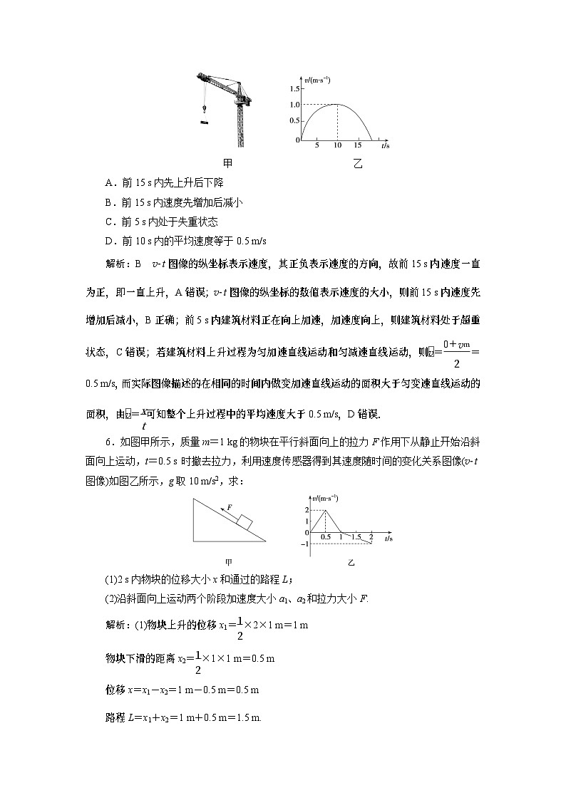 2024年高考物理第一轮复习：专题强化课(02)　限时规范训练第3页