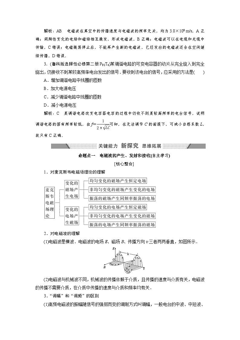 2024年高考物理复习第一轮：第 3讲　电磁场与电磁波第3页
