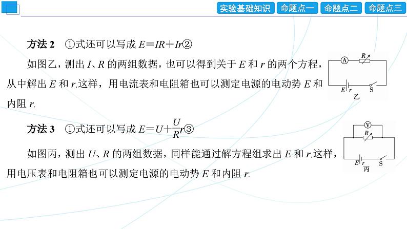 2024年高考物理第一轮复习：创新实验课(12)　测量电源的电动势和内阻课件PPT04