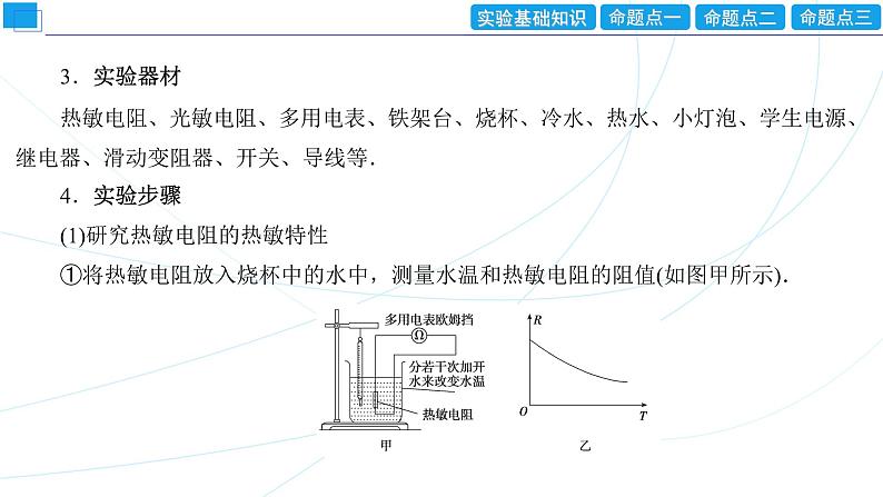 2024年高考物理第一轮复习：创新实验课(15)　利用传感器制作简单的自动控制装置课件PPT第3页