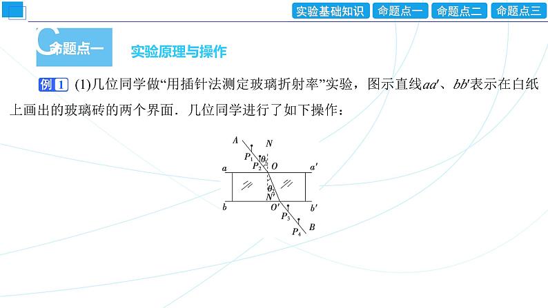 2024年高考物理第一轮复习：创新实验课(17)　测量玻璃的折射率课件PPT第8页