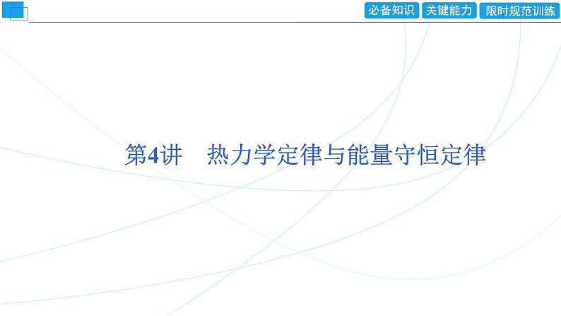 2024年高考物理第一轮复习：第4讲　热力学定律与能量守恒定律课件PPT第1页