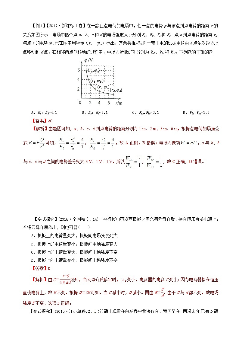 高考物理考纲解读与热点难点突破专题06电场磁场的基本性质 教学案第2页