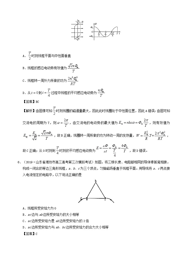 高考物理真题和模拟题分项汇编专题12电磁感应 含解析第3页