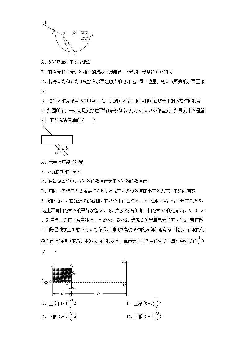 鲁科版2019 高中物理 选修一 第五章 光的干涉、衍射和偏振 单元测试（word解析版）02