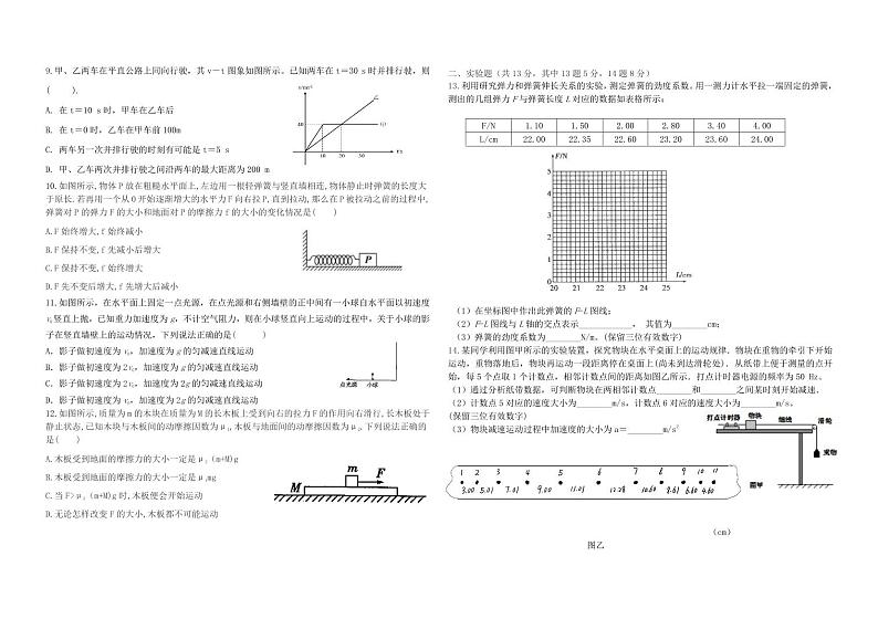 2019-2020学年黑龙江省部分重点高中高一上学期第二次月考（期中）物理试题 PDF版02