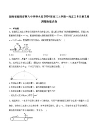 2024届湖南省衡阳市第八中学等名校高三上学期一轮复习8月第2周周练物理试题（解析版）