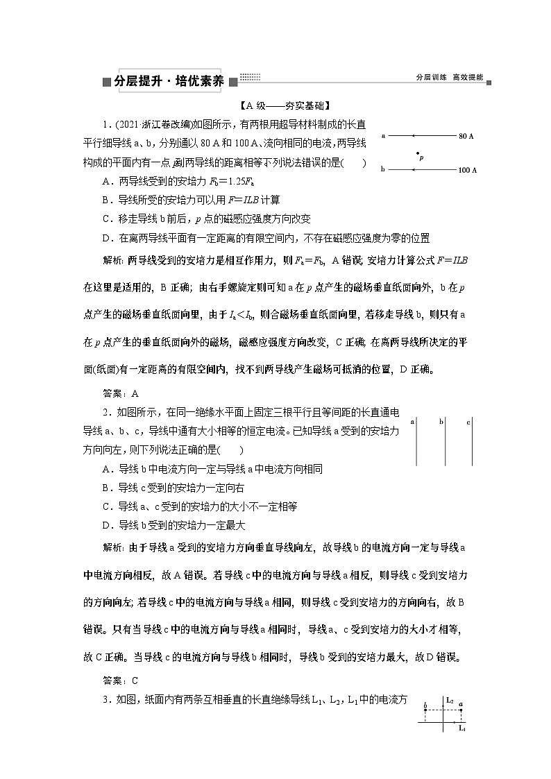 2024年高考物理第一轮复习讲义：第十章 第1讲 磁场及其对电流的作用第1页