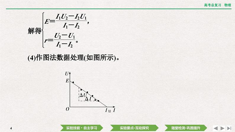 2024年高考物理第一轮复习课件：第九章 实验十一　测量电源的电动势和内阻04