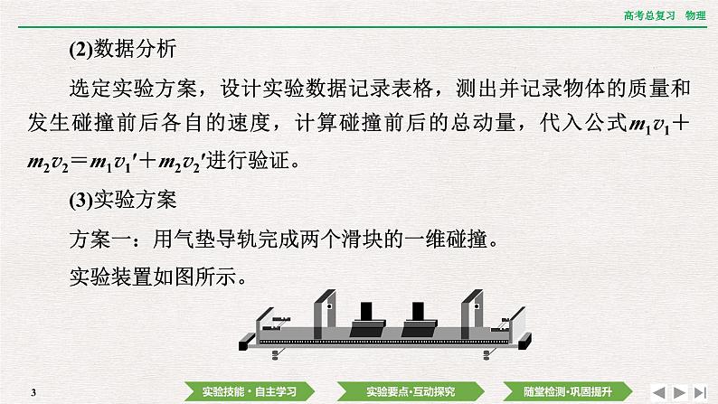 2024年高考物理第一轮复习课件：第六章  实验八　验证动量守恒定律03