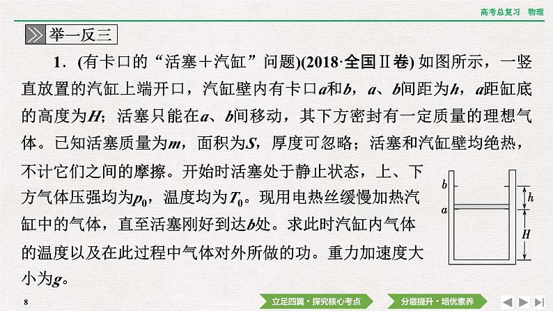 2024年高考物理第一轮复习课件：第十四章  专题突破15　应用气体实验定律解决三类问题第8页