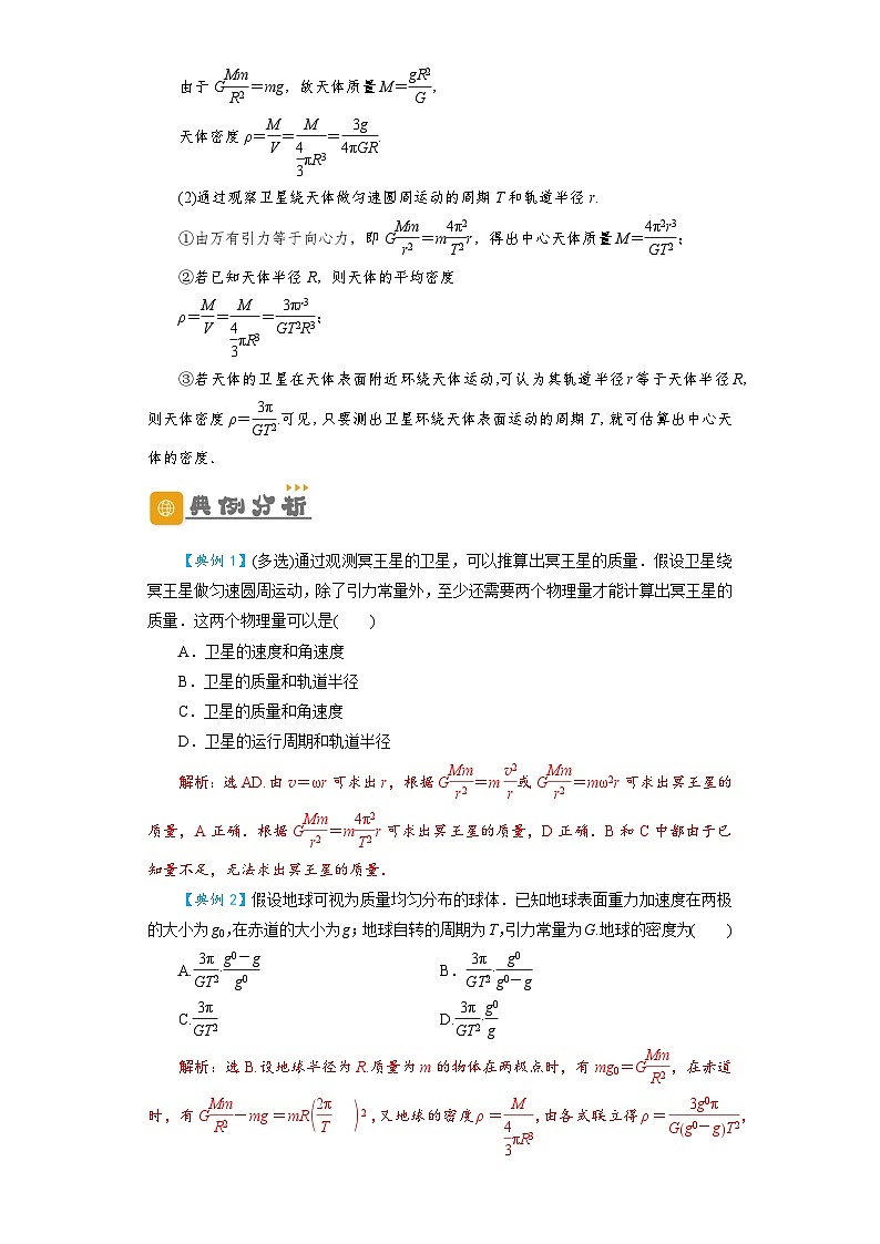 第15讲　万有引力与航天（解析版）—高考一轮复习精细讲义第2页