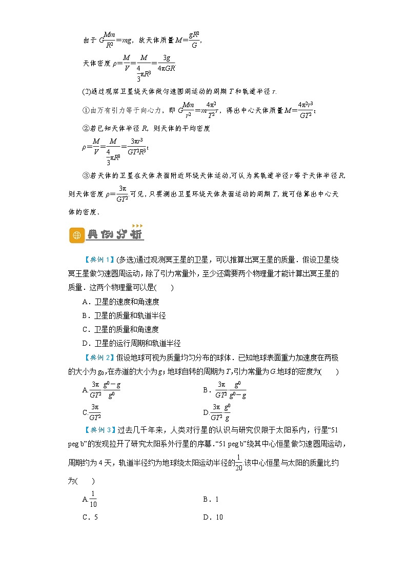 第15讲　万有引力与航天（原卷版）—高考一轮复习精细讲义第2页