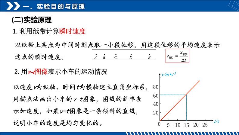 [人教版]物理必修一 2.1《实验：探究小车速度随时间变化的规律》课件+分层练习07