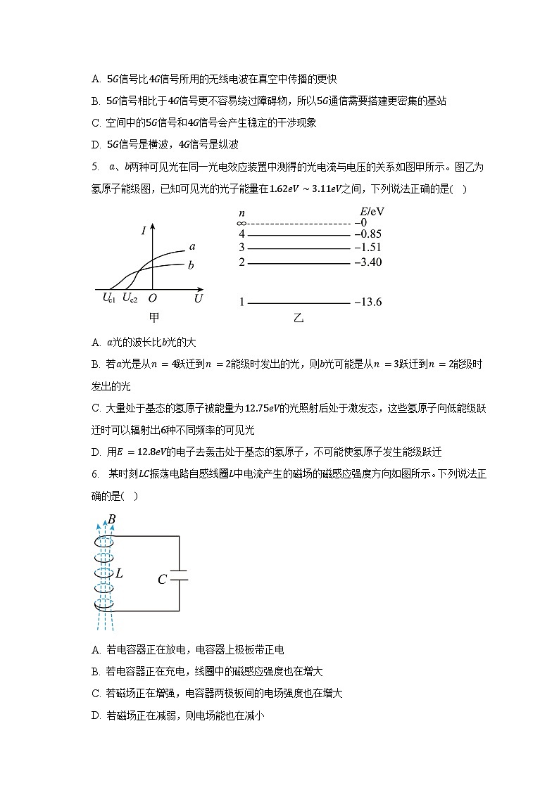 2022-2023学年广东省肇庆市重点中学高二（下）期中物理试卷（含解析）02