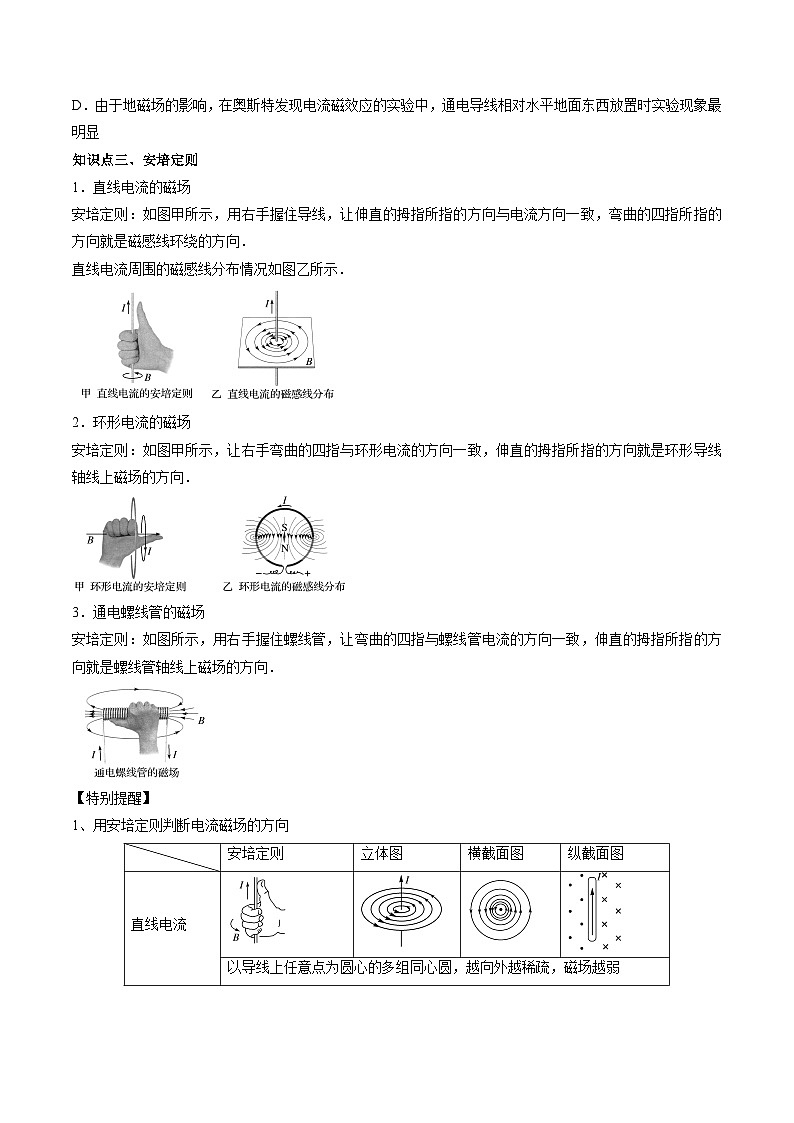 【同步讲义】（人教版2019）高中物理必修三：13.1  磁场　磁感线 讲义（学生版）第3页