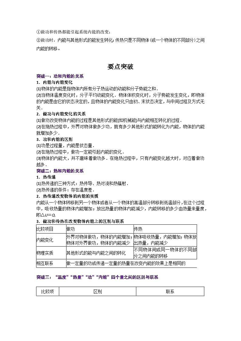 3.1 功、热和内能的改变（原卷版）第2页