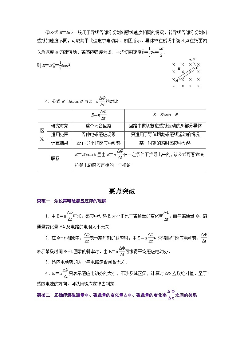 【同步讲义】（人教版2019）高中物理选修第二册--2.2法拉第电磁感应定律 讲义03