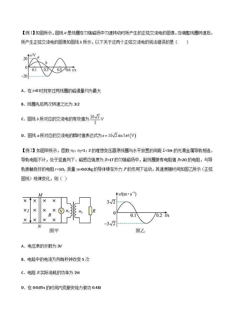专题66 交变电流的产生和描述（原卷版）第2页