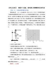 (考点分析) 第四节 实验：探究弹力和弹簧伸长的关系-2023年高考物理一轮系统复习学思用