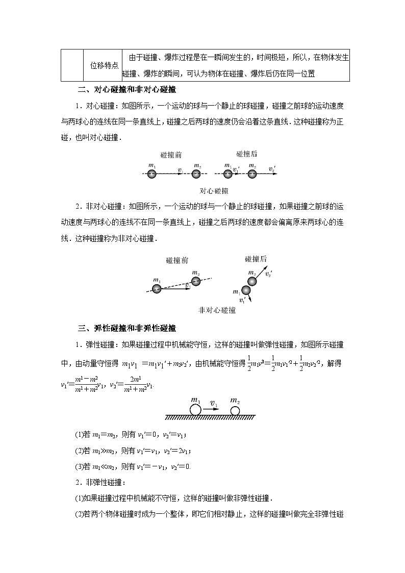 (要点归纳+夯实基础练) 第三节 动量与能量的综合应用-2023年高考物理一轮系统复习学思用02