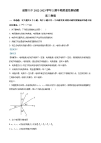 四川省成都市第八中学2022-2023学年高二物理上学期11月期中试题（Word版附解析）