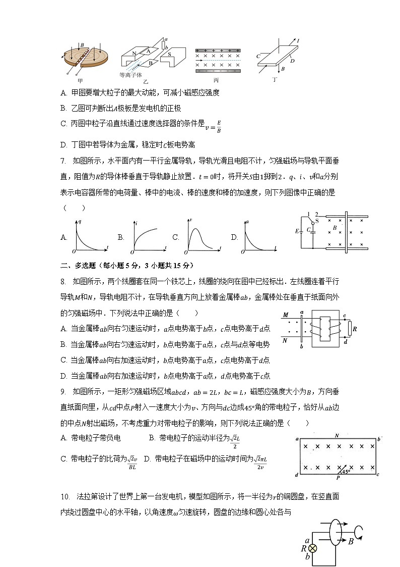 2023重庆市长寿中学校高二下学期4月期中考试物理含答案第2页