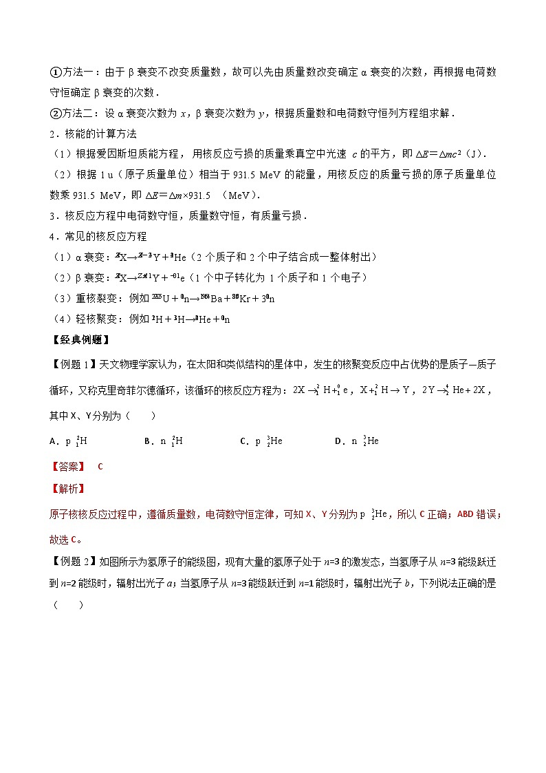 专题17　近代物理-2022年高三物理二轮复习（命题规律知识荟萃经典例题精选习题）(江苏专用)（解析版）第3页