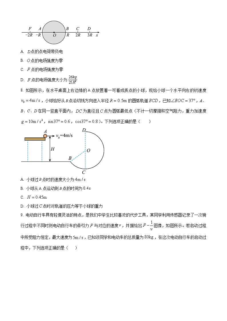 云南省保山市、文山州2022-2023学年高一下学期期末物理试题无答案第3页