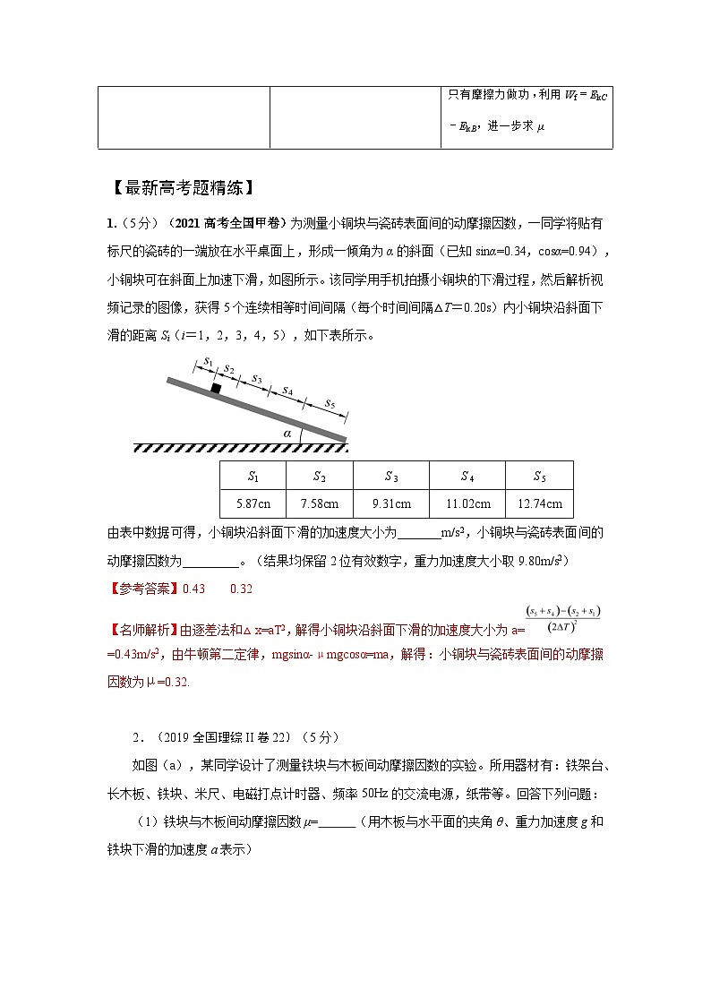 3-11动摩擦因数的测量（解析版）—2024高考物理一轮复习100考点100讲第2页