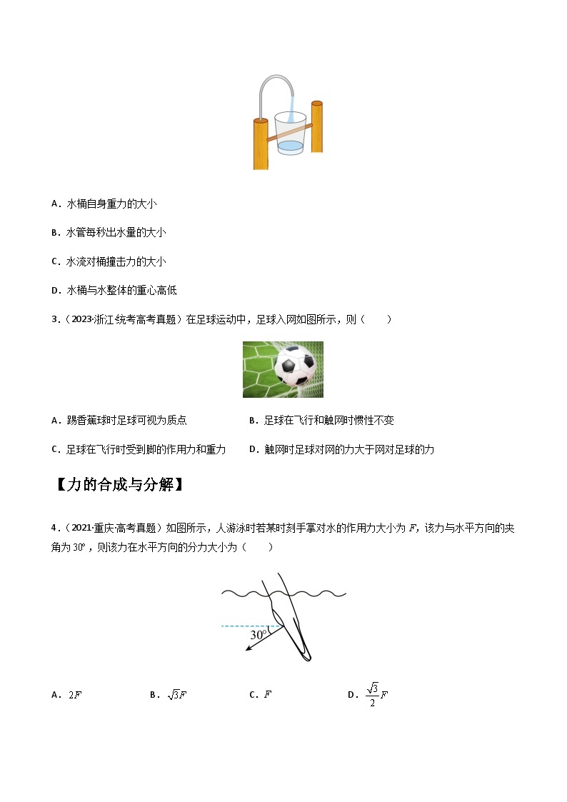 通用版三年（2021-2023）高考物理真题专项02相互作用含答案02