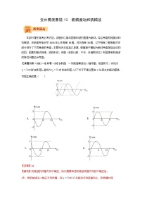 查补易混易错13  机械振动和机械波-【查漏补缺】2022年高考物理三轮冲刺过关（解析版）