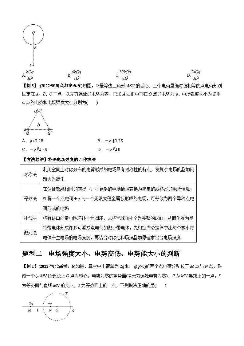 专题2.6 静电场-2023届高考物理二、三轮复习总攻略（原卷版）02