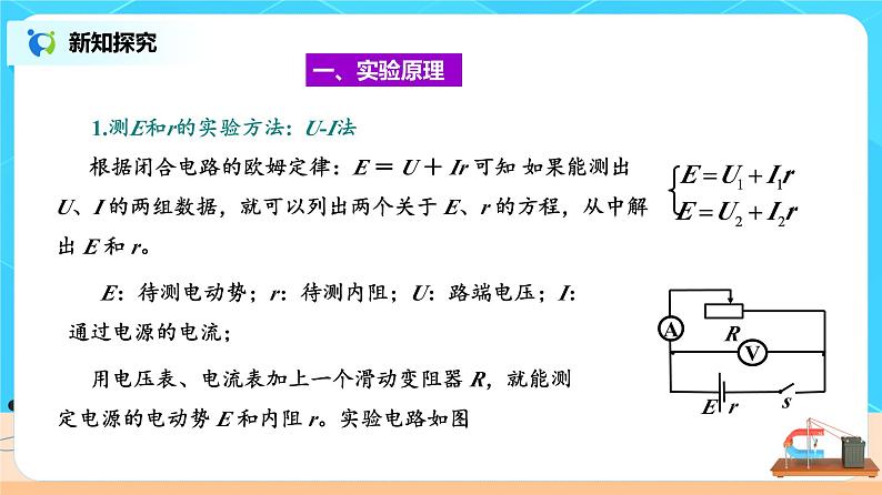 12.3 实验：电池电动势和内阻的测量 课件第4页