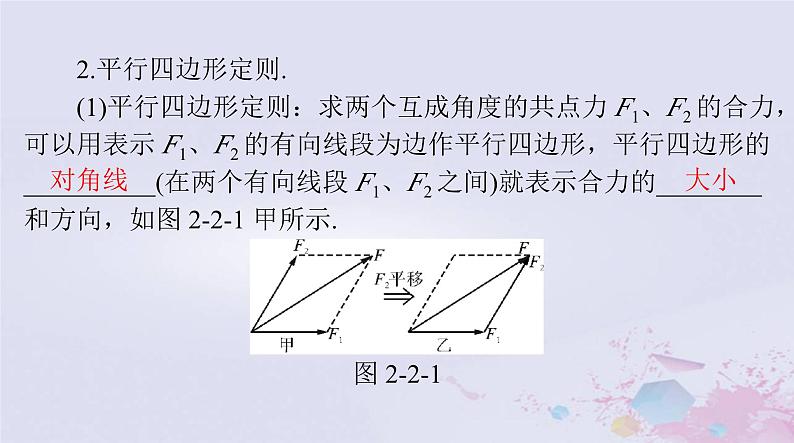 2024届高考物理一轮总复习第二章相互作用与物体平衡第2节力的合成与分解课件03