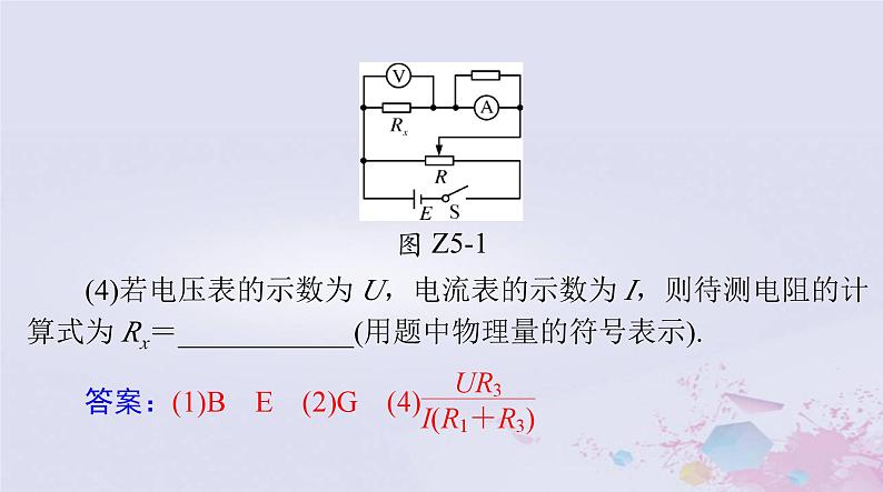 2024届高考物理一轮总复习第九章恒定电流专题五测量电阻的常用方法课件第8页