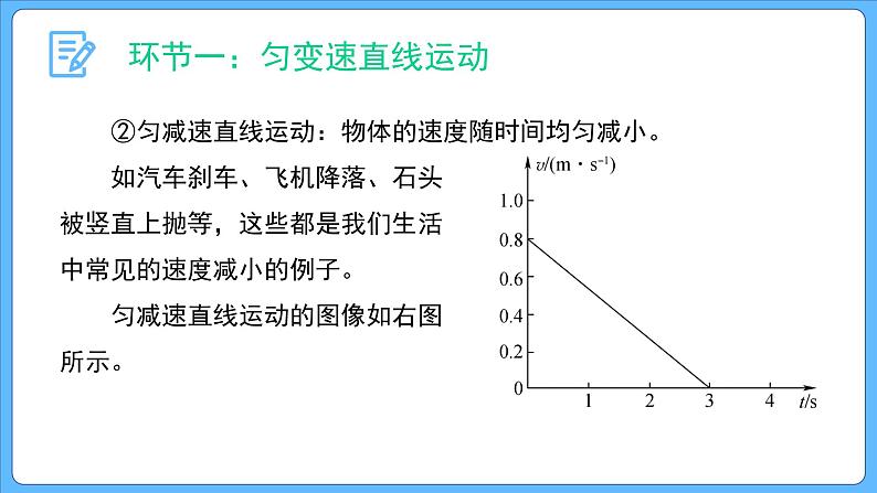 2.2 匀变速直线运动的速度与时间的关系 课件-2023-2024学年高一上学期物理人教版（2019）必修第一册第8页