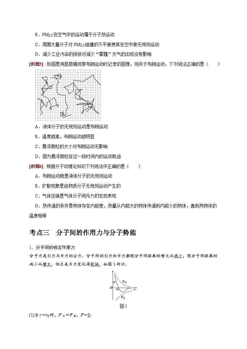 第31讲　分子动理论 内能-2024年高考物理一轮考点复习精讲精练（全国通用）（原卷版）第3页