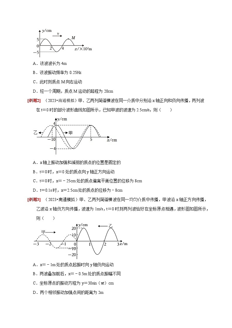 第28讲　机械波-2024年高考物理一轮考点复习精讲精练（全国通用）（原卷版）02