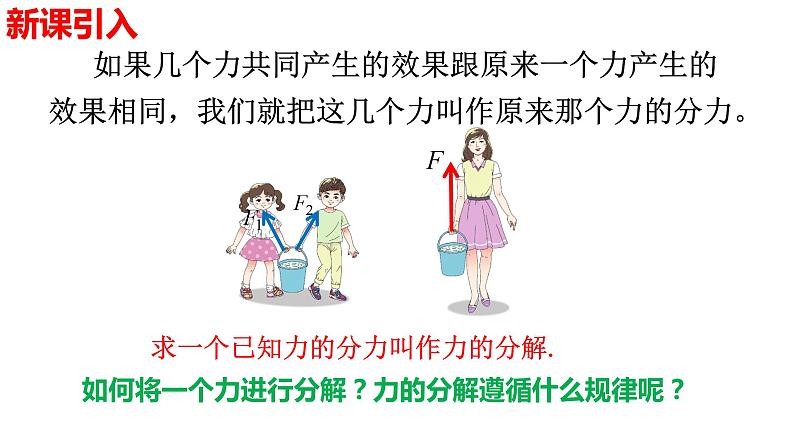 3.5 力的分解（课件） 高一物理同步精品课堂（粤教版必修第一册）03