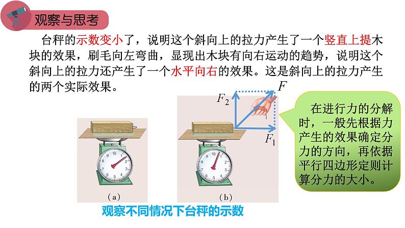 3.5 力的分解（课件） 高一物理同步精品课堂（粤教版必修第一册）06