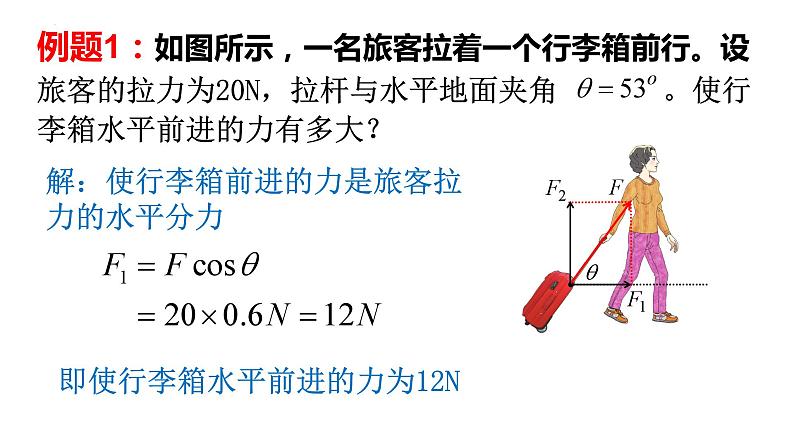 3.5 力的分解（课件） 高一物理同步精品课堂（粤教版必修第一册）07