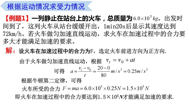 4.5 牛顿运动定律的应用（课件） 高一物理同步精品课堂（粤教版必修第一册）06