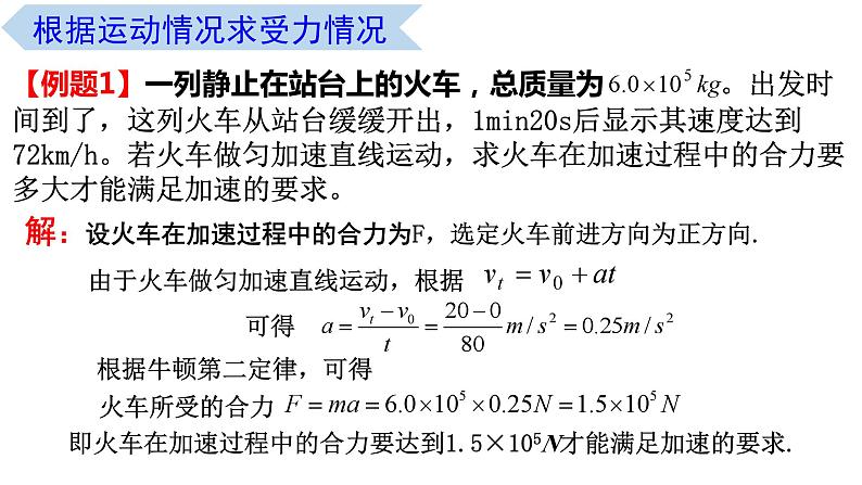 4.5 牛顿运动定律的应用（课件） 高一物理同步精品课堂（粤教版必修第一册）06