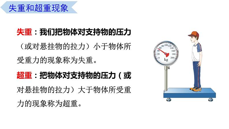 4.6 超重与失重（课件） 高一物理同步精品课堂（粤教版必修第一册）04