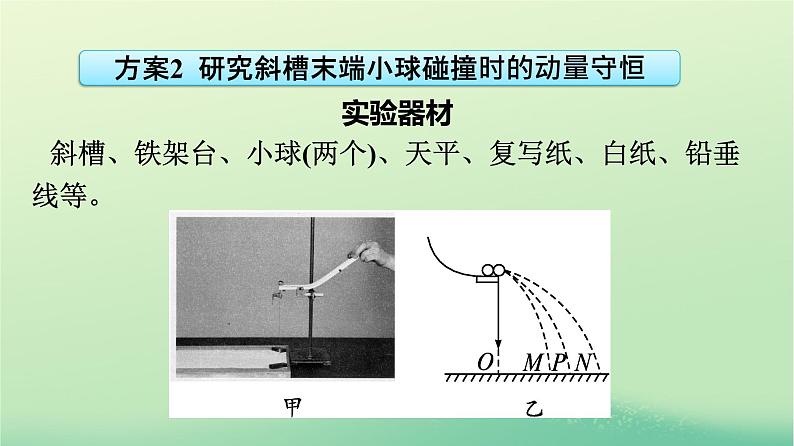 浙江专版2023_2024学年新教材高中物理第1章动量守恒定律4实验：验证动量守恒定律课件新人教版选择性必修第一册08