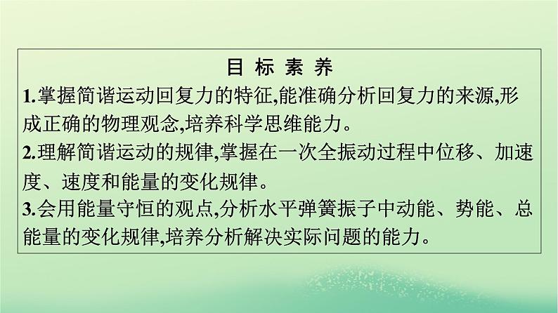 浙江专版2023_2024学年新教材高中物理第2章机械振动3简谐运动的回复力和能量课件新人教版选择性必修第一册第4页