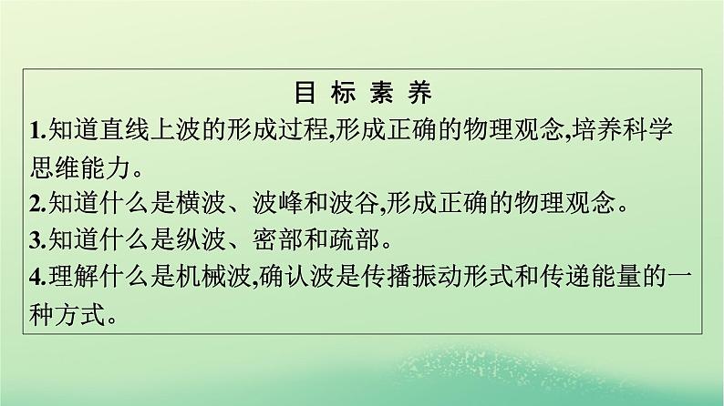 浙江专版2023_2024学年新教材高中物理第3章机械波1波的形成课件新人教版选择性必修第一册04