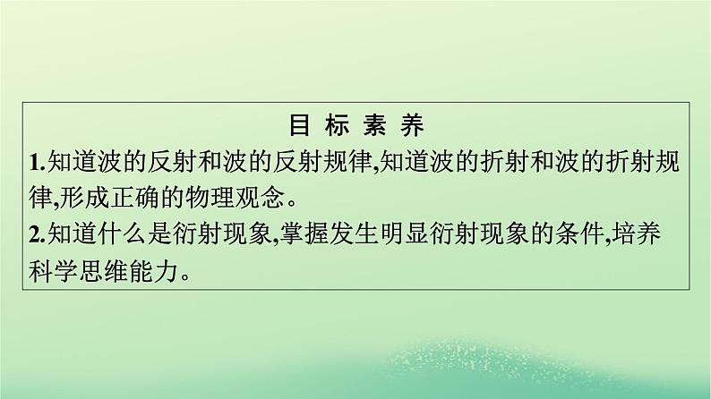 浙江专版2023_2024学年新教材高中物理第3章机械波3波的反射折射和衍射课件新人教版选择性必修第一册第4页